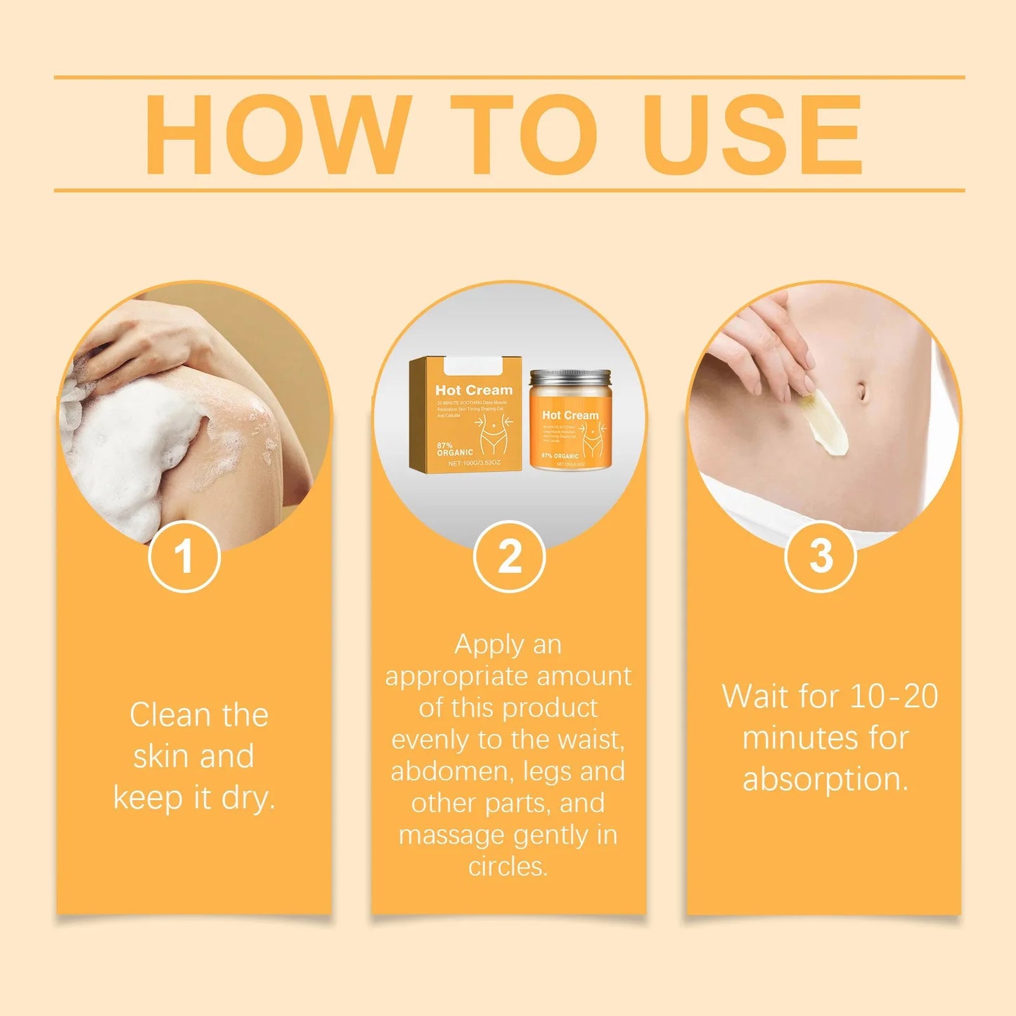 Body Care Cream Massage Skin Legs Arms Waist All Over The Body Universal Body Firming Cream