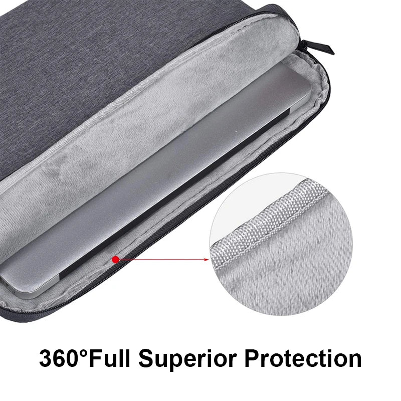 Portable Laptop Sleeve Bag Case Soft Cover 11 12 13 14 15 15.6 Inch for Macbook Huawei Xiaomi HP Dell Lenovo Laptop Handbag