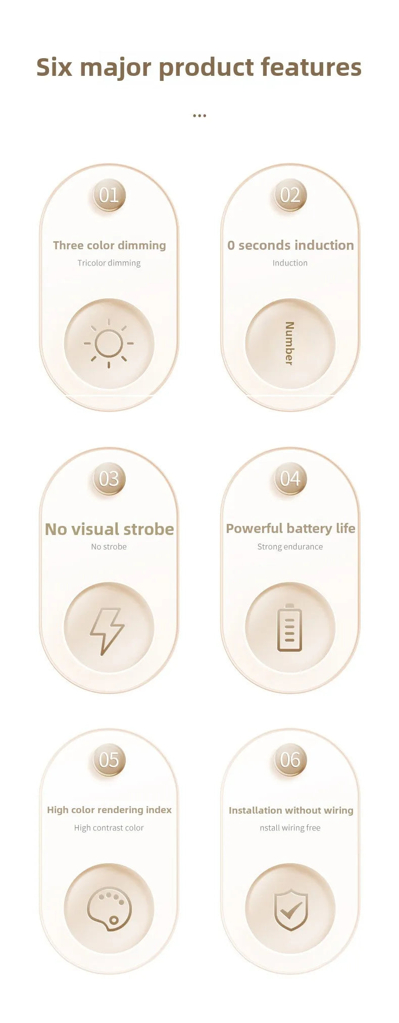 Led charging human body sensor light bar wardrobe cabinet Bedroom dormitory sleeping magnetic long strip night light