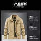 mens cargo jackets New Fashion bomber jacket mens wear simple British style Warm Windproof Jacket and coat baseball jacket male