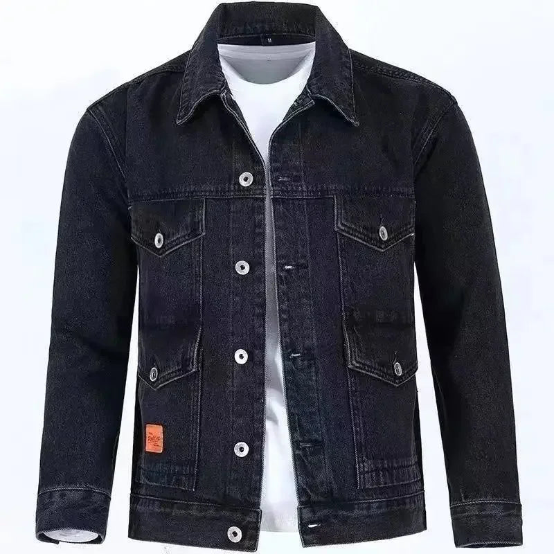 Denim Jackets Man Cargo Jeans Coat for Men Japanese Gray Overcoat Winter 2024 Lxury High Quality Cheap Price Stylish on Board G