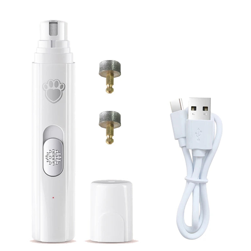 Electric Dog Cat Nail Grinder Rechargeable Pet Nail Trimmer Small Medium Large Dogs Cats Painless Paws Grooming Smoothing