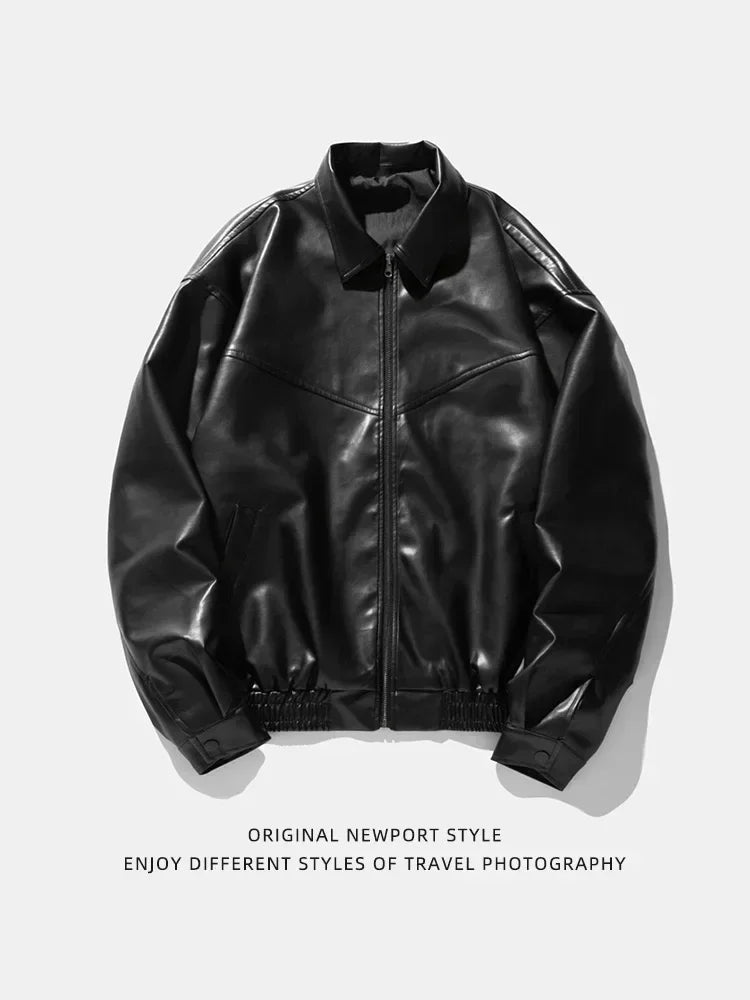 Vintage Black Brown Real Cowhide Genuine Leather Jacket Real Fur Men's Leather Jacket Bomber Men Leather Jacket Motorcycle Coat