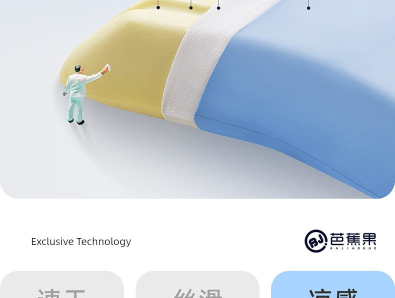 Banana Fruit Puff Memory Cotton Pillow Non-Pressure Stiff Neck Special Super Soft Cervical Support Improve Sleeping Pillowcase and Pillow Core