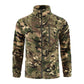 Mens Tactical Fleece Jacket Russian Camouflage US Military Work Coat Autumn Winter Outdoor Warm Zip Cardigan Jacket Inner Lining