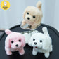 Plush Electric Puppy Simulation Pet Dog Can Walk Teddy Dog Golden Retriever Bichon Frize Dog Children Can Bark Run And Rock