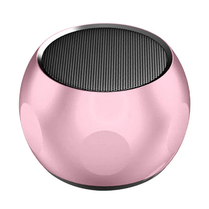 Mini Portable Metal Speaker Metallic Wireless Bluetooth Speaker TWS Stereo Indoor/Outdoor Portable Subwoofer Compact Speaker