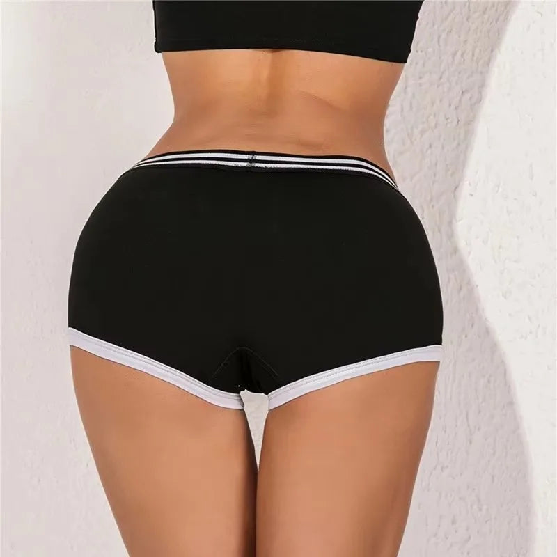 Underwear for Women Funny Female Boxer Shorts Cotton Boy Shorts Cute Girl Panties Breathable Womens Intimates