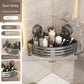 Suction Cup Punch-Free Corner Toilet Bathroom Storage Rack
