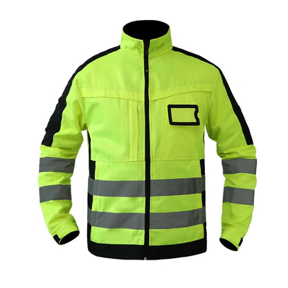 workwear mens jacket working cargo pants men High Visibility work suit with Reflective tapes