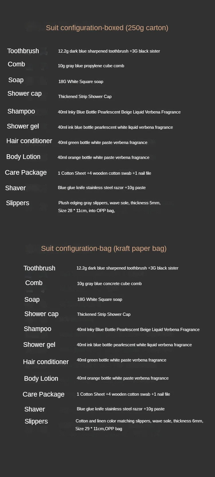 Legend Series Hotel Disposable Toiletries Set Hotel Toothbrush with Toothpaste Guest Room Supplies 20pc 50pc