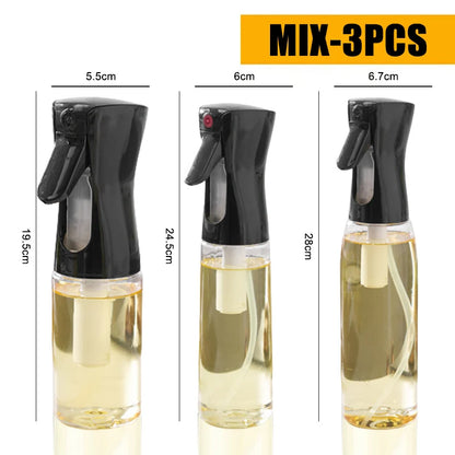 200/300/500 ML Oil Spray Pot Kitchen Household Edible Olive Oil Spray Bottle Atomized Misty Oil Tank Air Fryer Spray Bottle