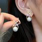 2 Pieces Of Women's Trendy Cross Studded Diamond Earrings For Outdoor Travel, Carnival, Party, Holiday Dressing Gifts -6511