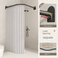Waterproof Partition Foldable Curved Rod Dry Wet Separation Shower Curtain