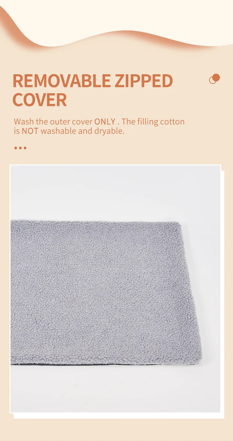 Self-Heating Pet Pads Blanket Puppy Pad Warm Cushion Mat for Cats Dogs Washable Pets with Thermal Body Heat Reflecting Core Pad