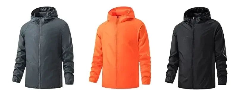 Men Women Hiking Jackets Waterproof Sun Protection Windbreaker Camping Climbing Outdoor Rain Coat Unisex Portable Clothes