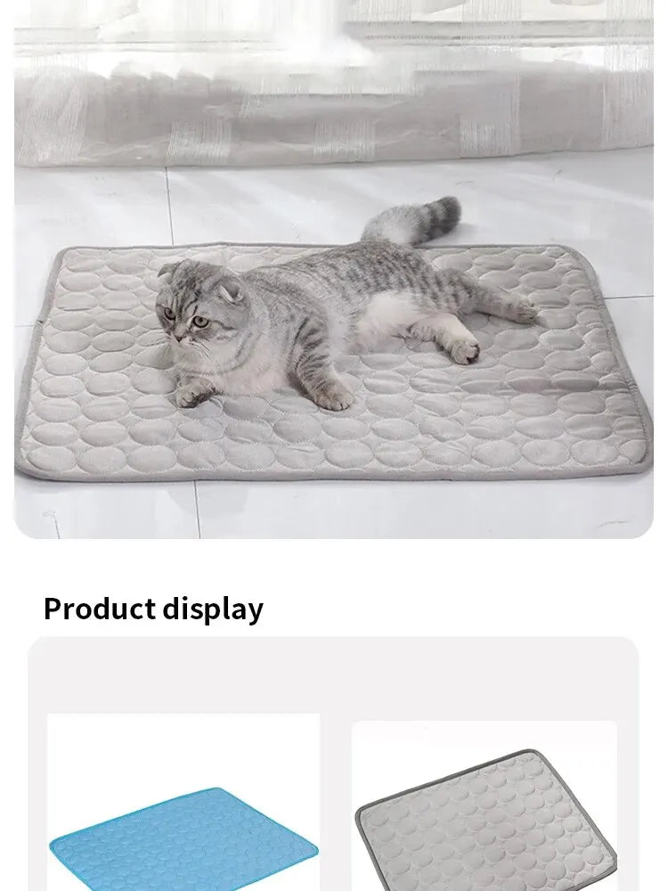 Clearance_Pet Ice Mats Summer Cat Dog Sofa Nest Bed Cooling Sleeping Pad for Small Dogs Pets Durable Sofa Cooling Pad Blanket_Co
