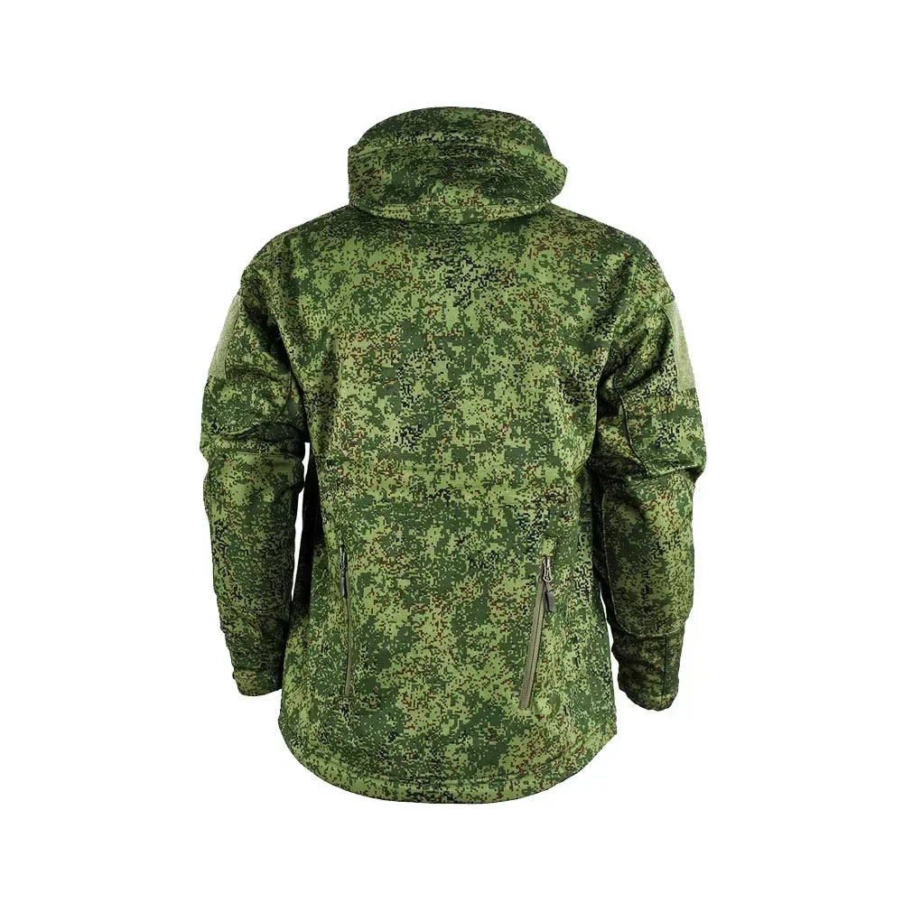 Tactcial Russia Uniform Jacket Outdoor Spring and Autumn Coat Rainproof Soft Shell Green Camouflage Assault Suit Mens Jacket