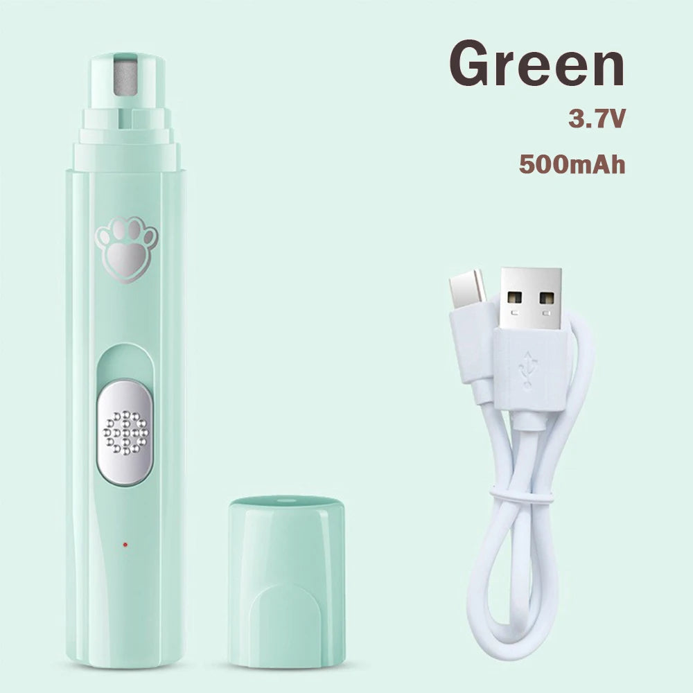 Electric Dog Cat Nail Grinder Rechargeable Pet Nail Trimmer Small Medium Large Dogs Cats Painless Paws Grooming Smoothing