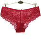 Women Briefs Sexy Full Lace Panties Hollow Out Low-waist Female Shorts Soft Solid Color Breathable Underwear Fast Ship 3pcs/lots
