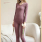 Women Thermal Underwear Winter Long Sleeve Winter Clothes Seamless Thermal Underwear Intimate Set Female Thick 2 Pcs Sleepwear