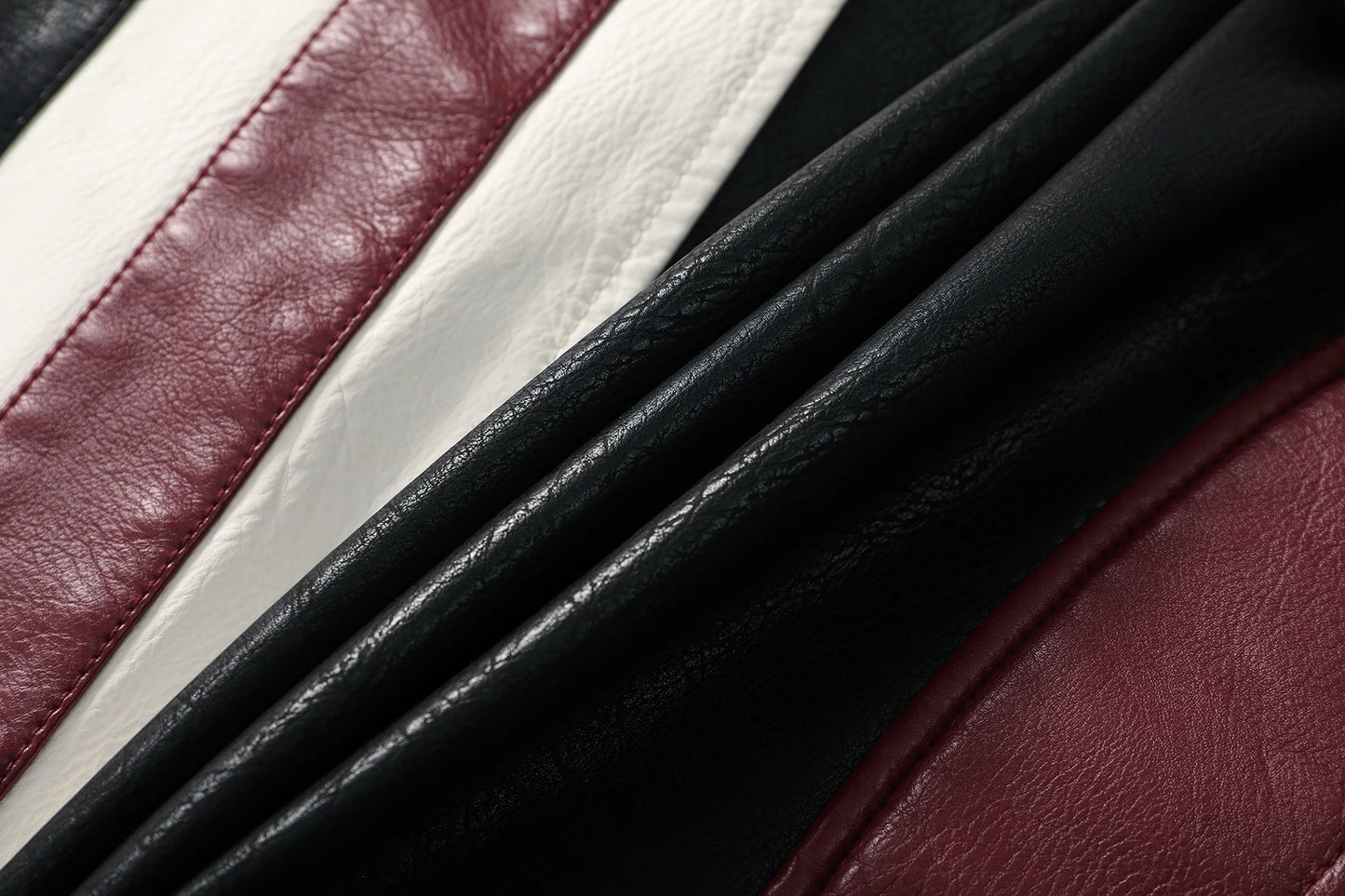 Men's PU leather coat thickened biker jacket