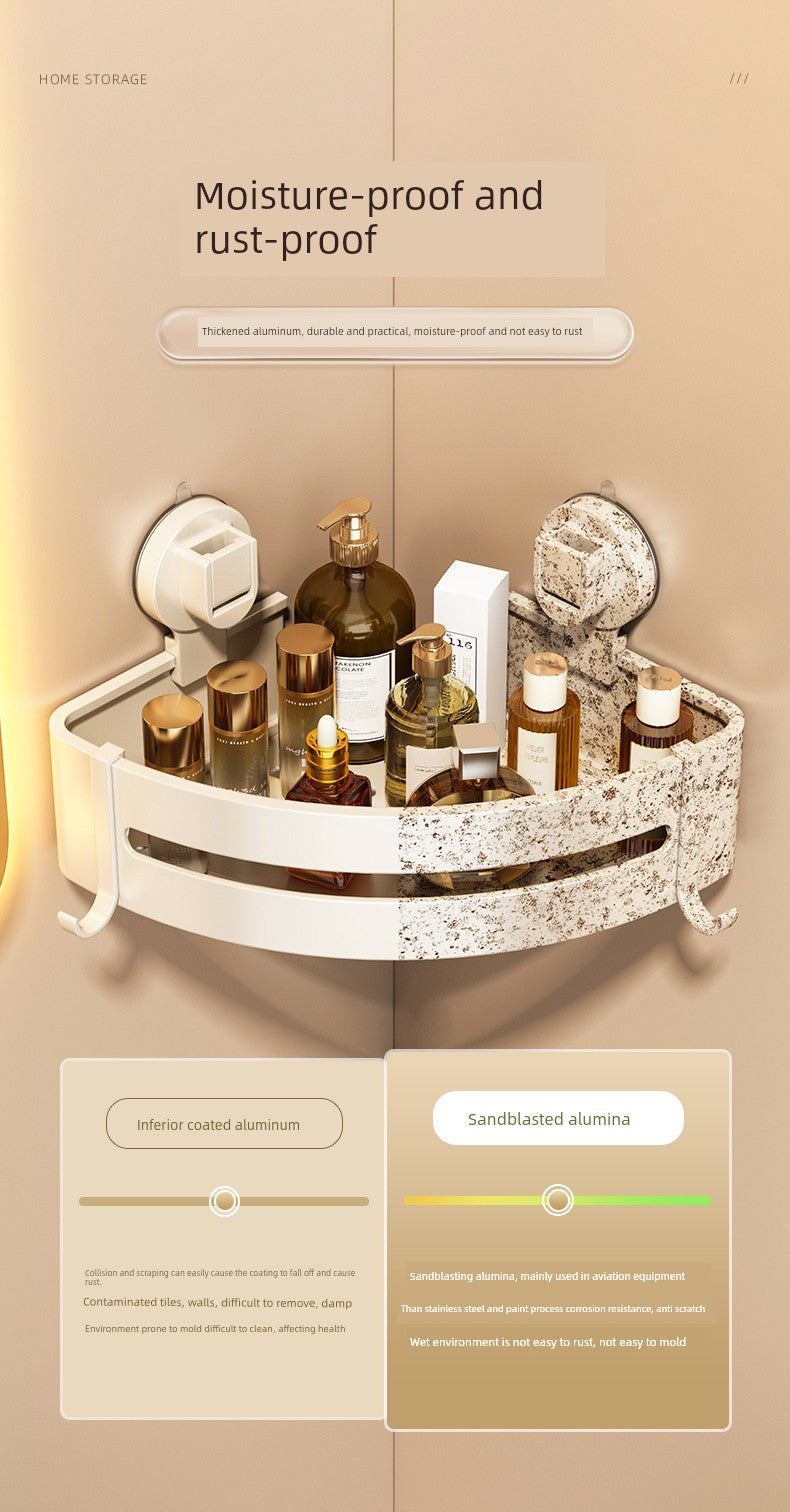 Corner Punch-Free Washstand Wall Wall-Mounted Suction Cup