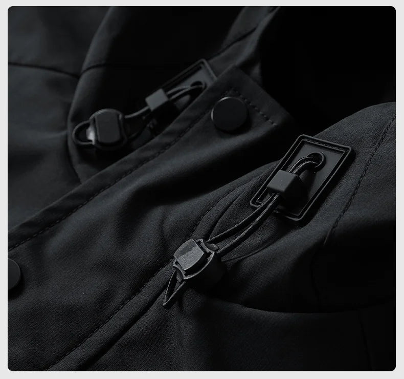 Outdoor Hooded Coat Sports Windbreaker Men Tactical Jacket Waterproof Hooded Coat Sports Military Field Climbing Thin Outwear