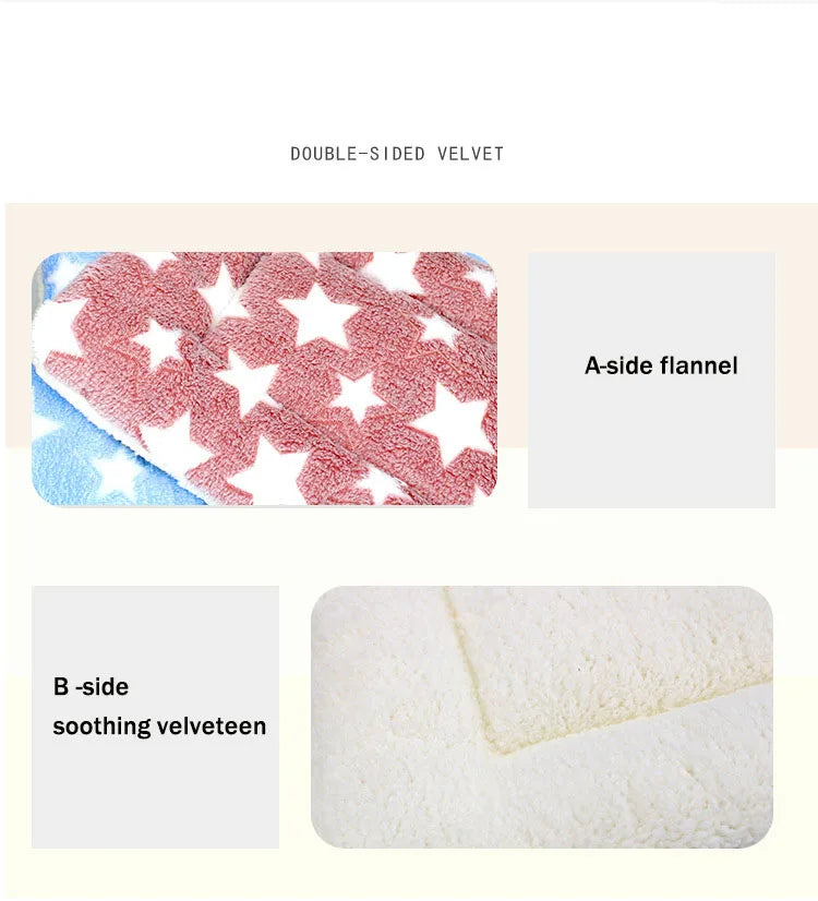 Flannel Pet Mat Dog Bed Cat Bed Thicken Sleeping Mat Dog Blanket Mat For Puppy Kitten Pet Dog Bed for Small Large Dogs Pet Rug