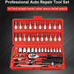 46pcs Car Repair Tool Kit 1/4-Inch Socket Set Car Repair Tool Ratchet Torque Wrench Combo Auto Repairing Set Mechanic Tool