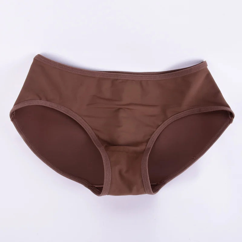 Female Underpants Nylon Low Waist Traceless Pads Comfortable Panties Sports Style Women Breathable Lifting Buttocks Underpants