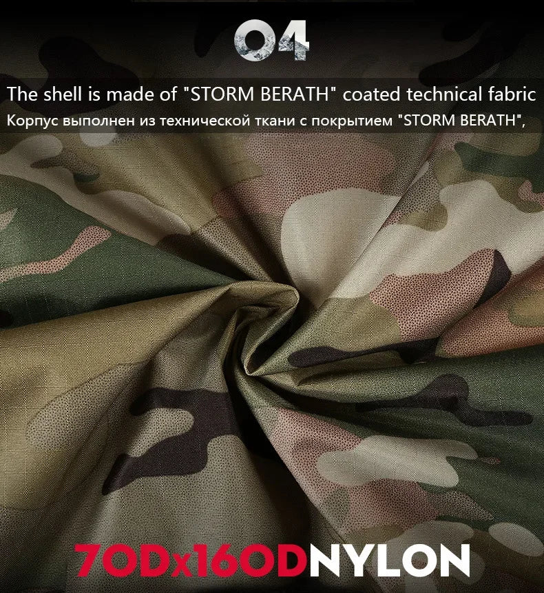 Tactical Jacket Men Outdoor Jacket Army Combat Jackets Mens Hooded Bomber Coats YAF Winter Jacket Hiking Hunting Jacket