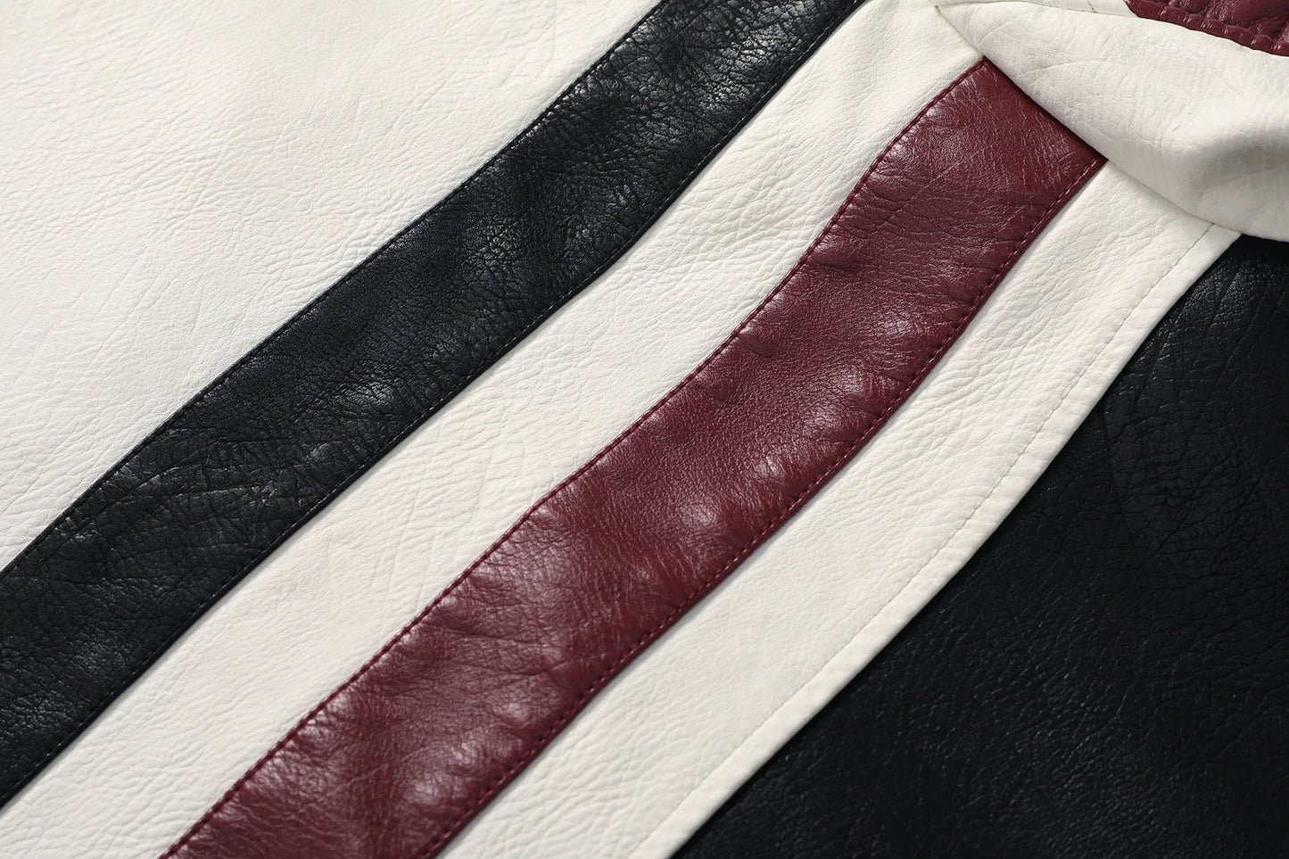 Men's PU leather coat thickened biker jacket