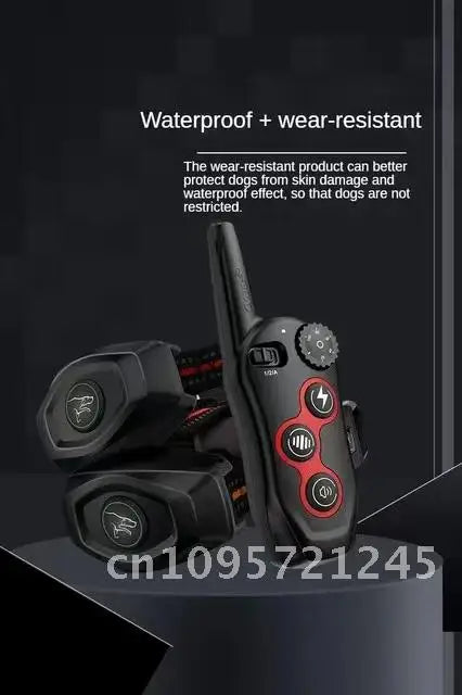 Electric Bark Training Collar, Remote Control, Anti Dog Vibration for Colar Pet Dogs, Collars Rechargeable, Waterproof, Sound,