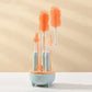 Feeding Milk Bottle Cleaning Brush Set Stand Holder Silicone Cup Brush Baby Bottle Brush