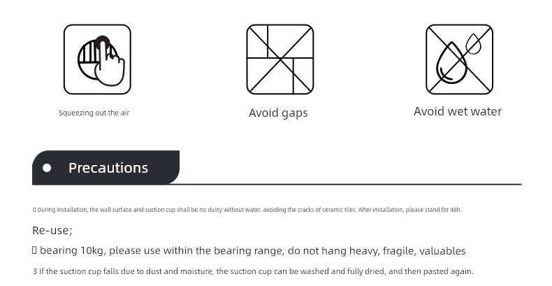 Drill-Free Shelf Bathroom Toilet Storage Hook Sucker