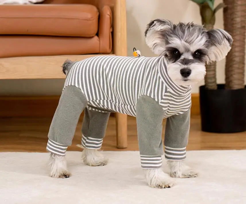 Puppy Dog Recovery Suit Abdominal Wound After Surgery Wear Prevent Licking Wounds Dog Pajamas Long Sleeve Prevent Shedding