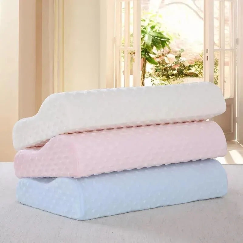 Space Memory Foam Pillow Wave Adult Neck Student Single Slow Rebound Core Quality Fibre Comfort Sleeping Healthcare Orthopaedic