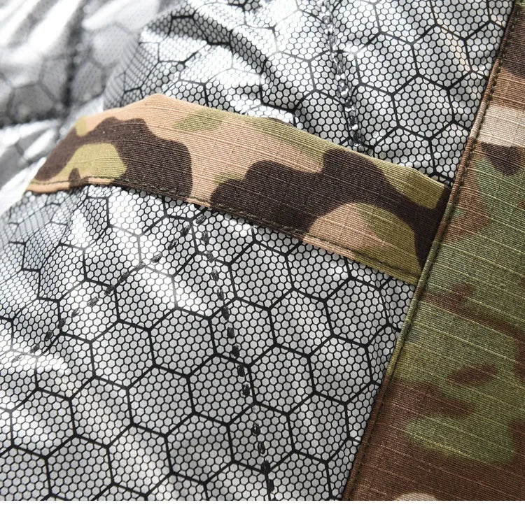 Men Heating Tactical Jacket Autumn Winter Warm Hooded Cotton Coat Camouflage Padded Clothes Outdoor Thermal Hiking Sports Jacket