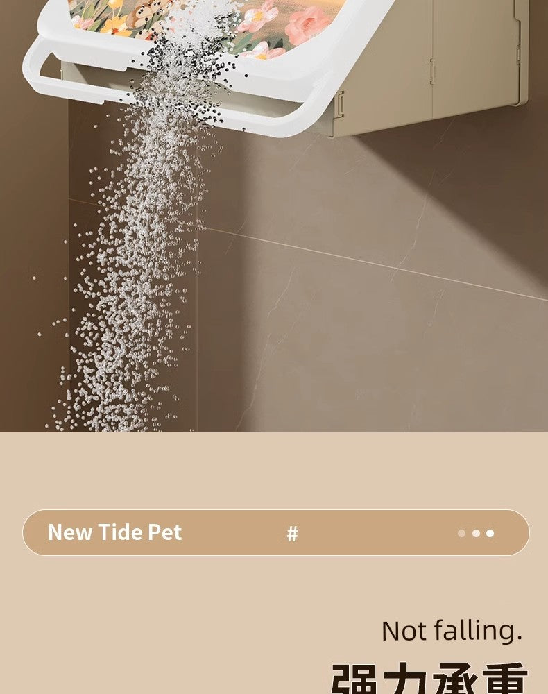 Mural Storage Box Clean Clothes Foldable Cabinet Bath