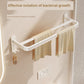 White Bathroom Wall-Mounted Toilet Towel Rack