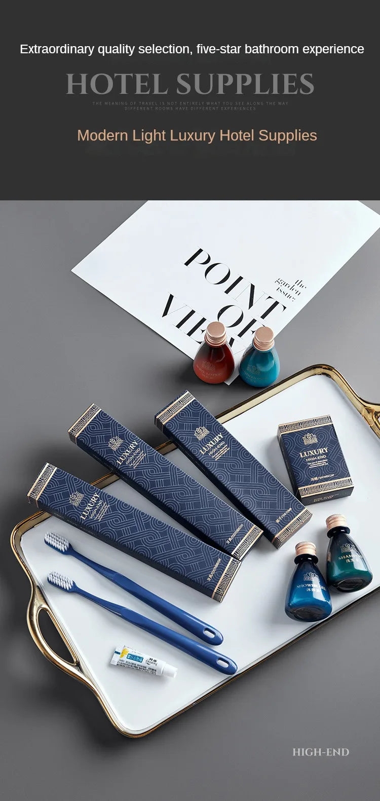 Legend Series Hotel Disposable Toiletries Set Hotel Toothbrush with Toothpaste Guest Room Supplies 20pc 50pc