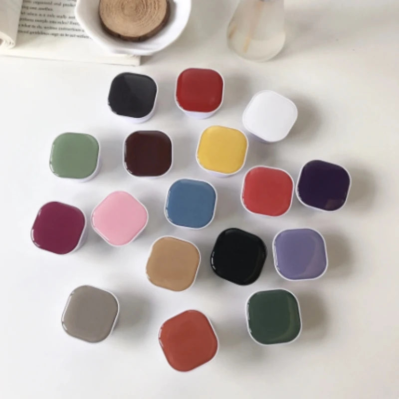 Cute Square Popping Sockets Grip Phone Holders Finger Ring Holder Griptok Stand Back Cover Clip Sticker Cellphone Accessories