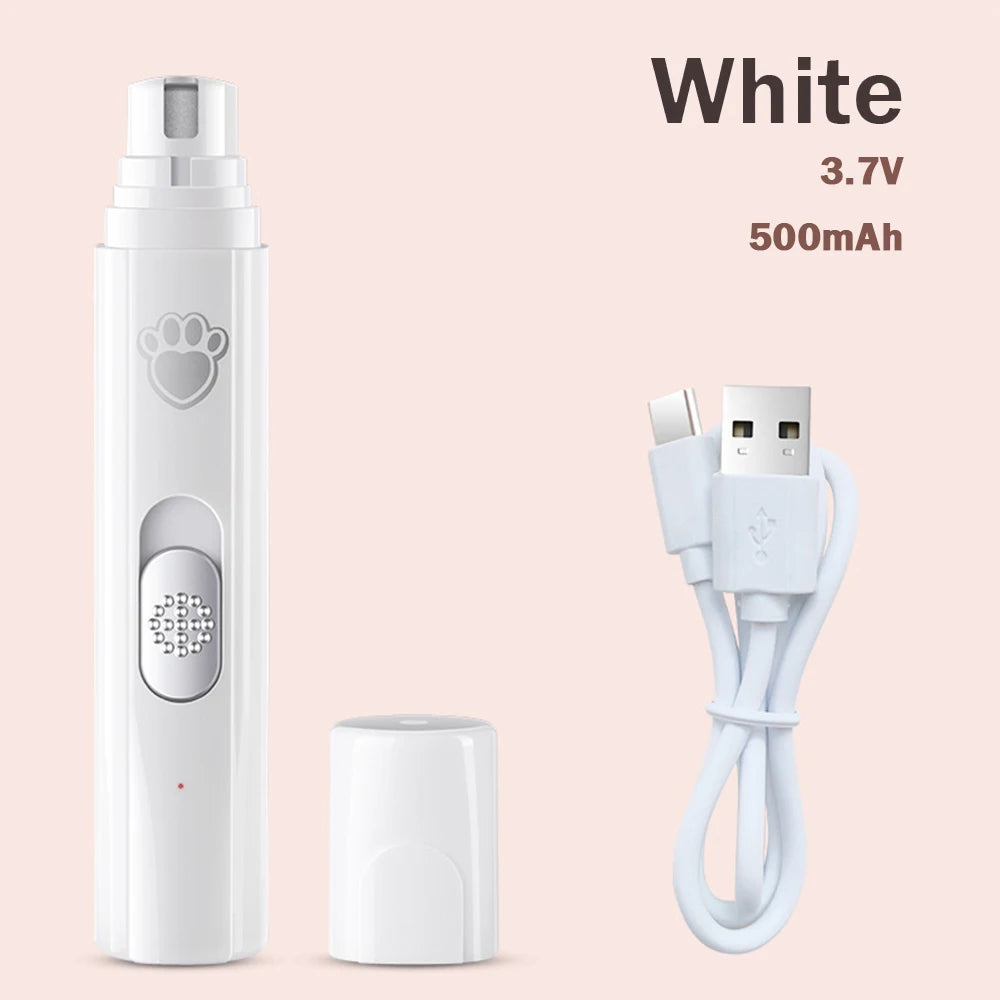 Electric Dog Cat Nail Grinder Rechargeable Pet Nail Trimmer Small Medium Large Dogs Cats Painless Paws Grooming Smoothing