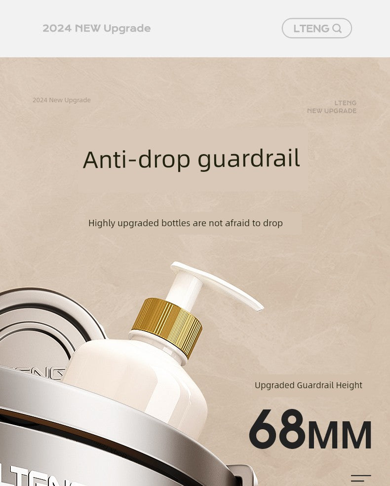 Punch-Free Bathroom Rack Bathroom Suction Cup Triangle Basket Wall Mount Bathroom Sink Corner Storage Rack