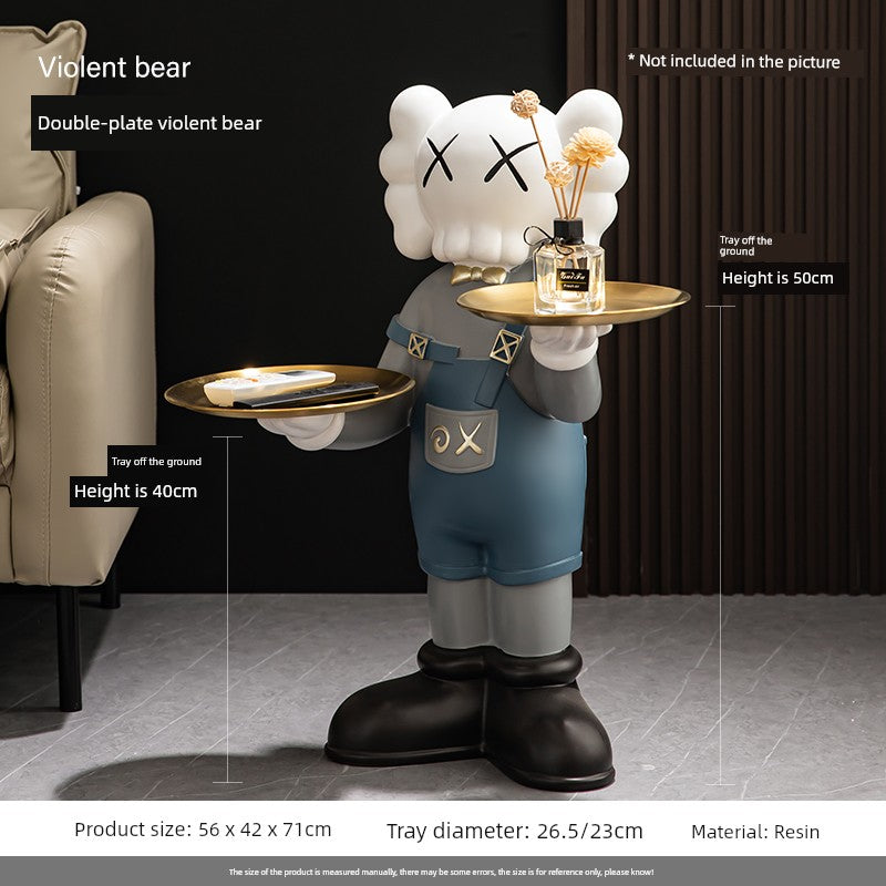 Violent Bear Living Room Large Dog Fancy Niche Style Ornaments