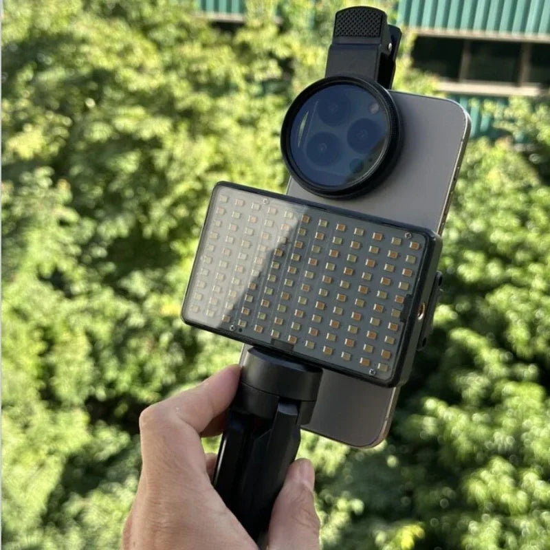 120 LED Reduce Reflected Fill Light Of Tattoos With 52mm Cpl For Cellphone Lens Circular Polarizing Filter Compatible Any Phone