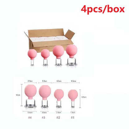 Silicone Cupping Massage Cup Body Face Neck Eye Massager Vacuum Body Facial Care Facial Steaming Pore Cleaner Tool Skin Care