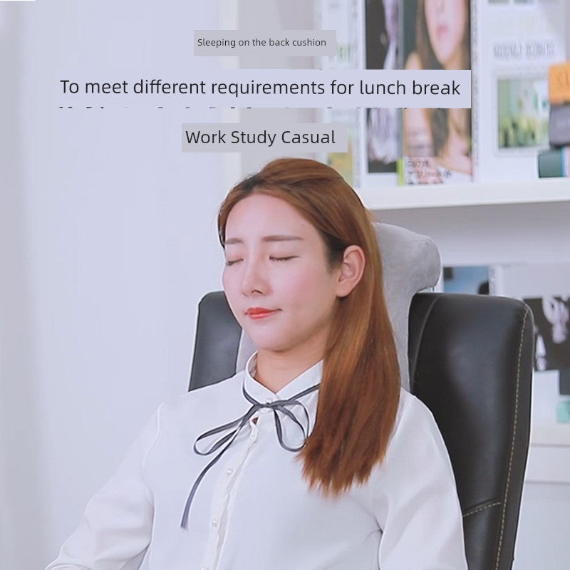 Ice Silk Afternoon Nap Pillow Stomach Sleeper Pillow Office Primary School Student Stomach Sleeper Pillow Lunch Break Sleeping Artifact Pillow Boys Style Summer