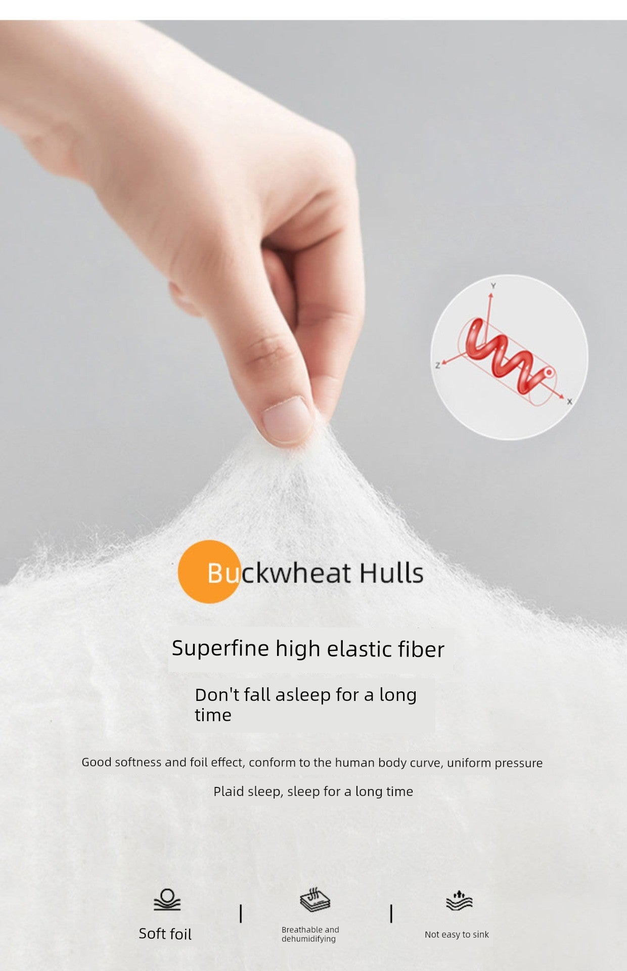 Sidford Home Buckwheat Pillow Seven Hotel Pillow Hanquan Court Season Special Pillow Core Cervical Support Sleep